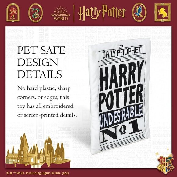 Harry Potter: Daily Prophet Newspaper Crinkle Pet Toy - New with tags - Picture 3 of 4